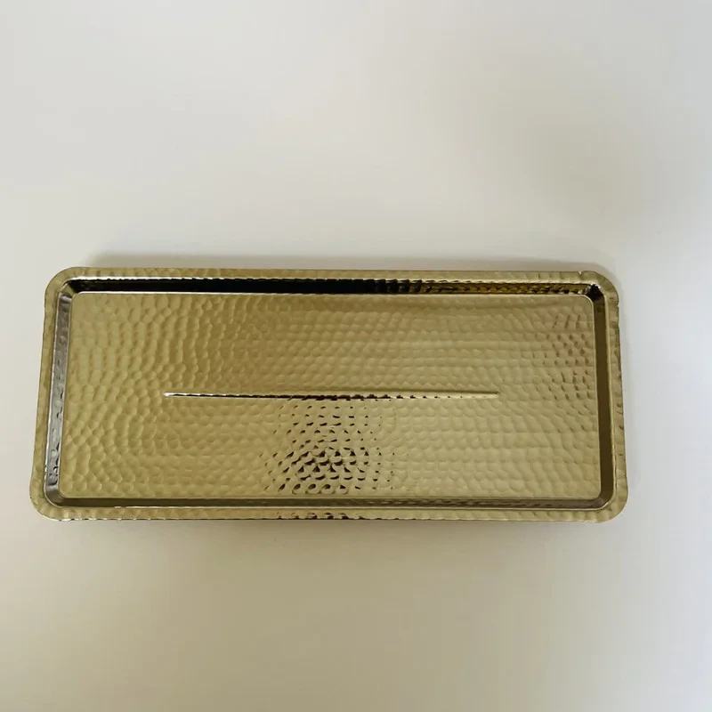 رولت خوری مسی مدل مستطیلی پایه دار کد ZH424.2
