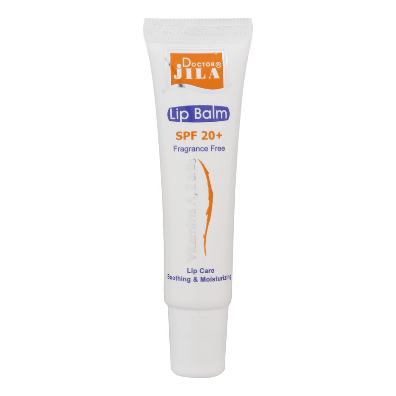 بالم لب نرم‌کننده و مرطوب‌کننده دکتر ژیلا مدل w01 با SPF 20، حاوی ویتامین A و E، روغن آووکادو و جوجوبا، محافظت در برابر اشعه UV و بدون الکل، وزن 12 گرم، مناسب رفع ترک لب