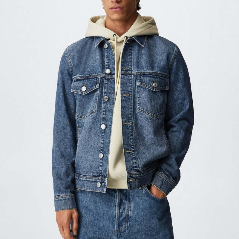 کت جین مردانه مانگو مدل Cepli denim mont