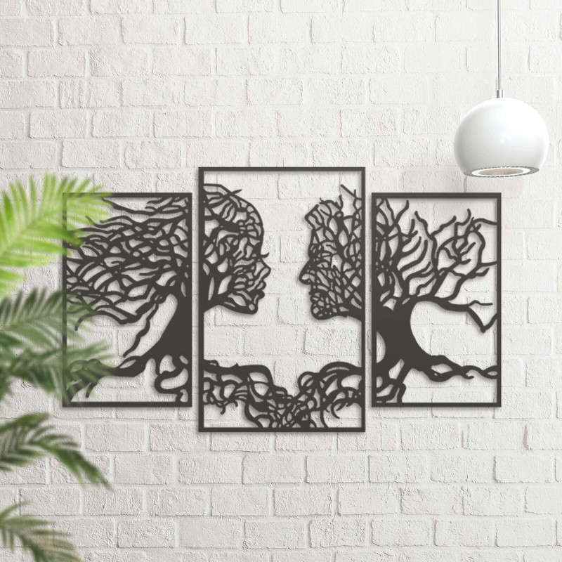 دیوارکوب مدل چوبی کد T36-2 مجموعه سه عددی