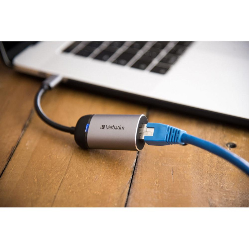 مبدل USB-C به Gigabit Ethernet ورباتیم مدل 49146