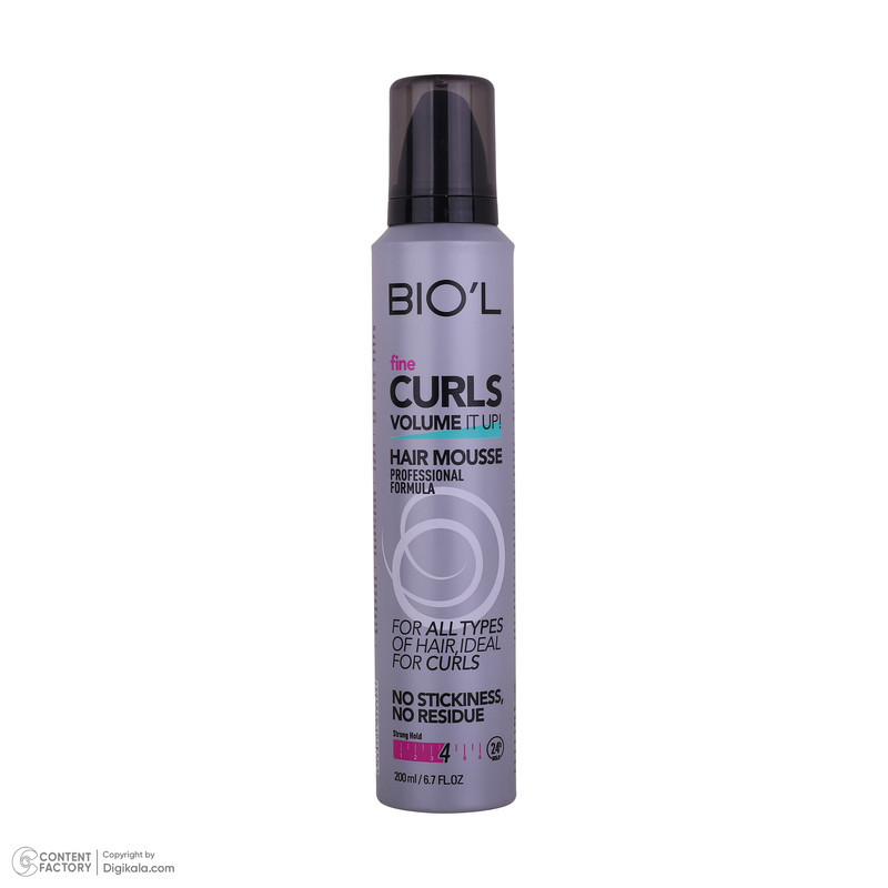 موس مو بیول مدل 4 FINE CURLS مناسب موهای فر حجم 200 میلی لیتر