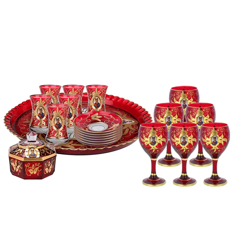 سرویس چای خوری 20 پارچه مدل شاه عباسي LAZ