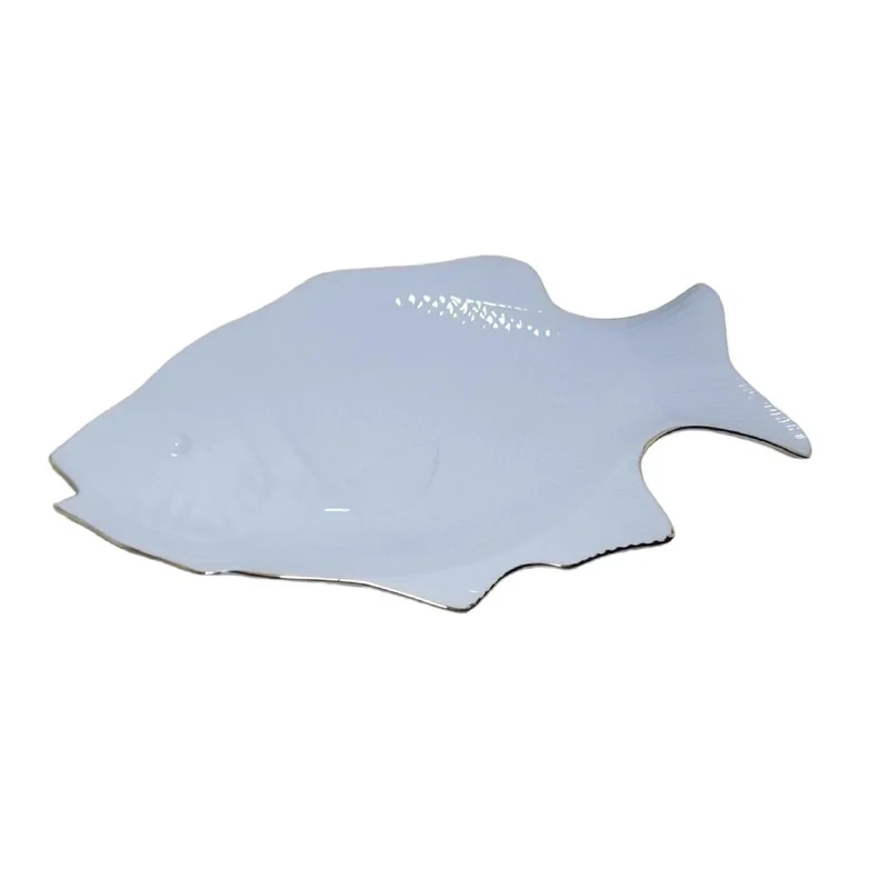 دیس مقصود طرح ماهی کد 38، ابعاد 39×21×2، مناسب شستشو با دست و ماشین ظرفشویی، همراه جعبه