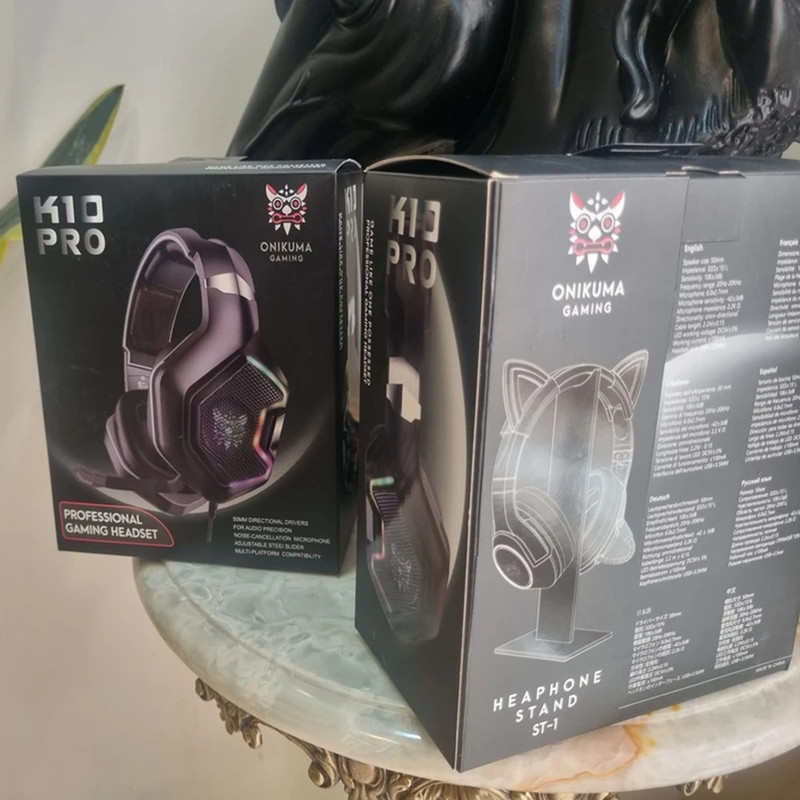 هدست گیمینگ اونیکوما مدل K10 PRO  به همراه پایه نگهدارنده