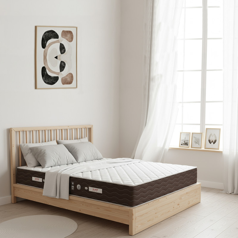 تشک طبی فنری تاج مدل یاپراک یکنفره سایز 200*90 سانتیمتر