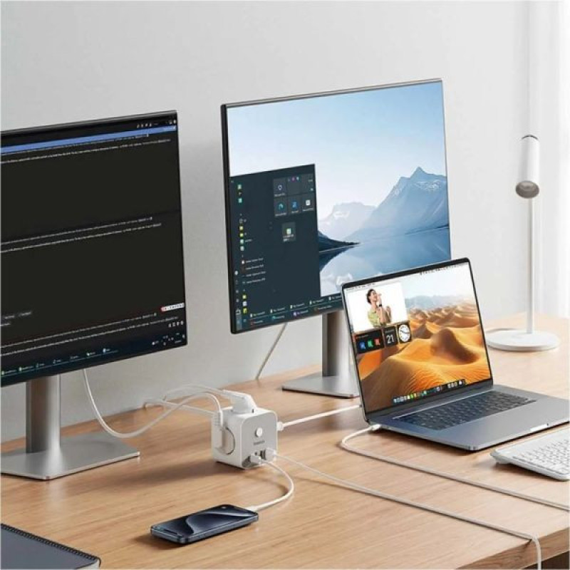 چندراهی برق بیسوس مدل PowerCombo Cube