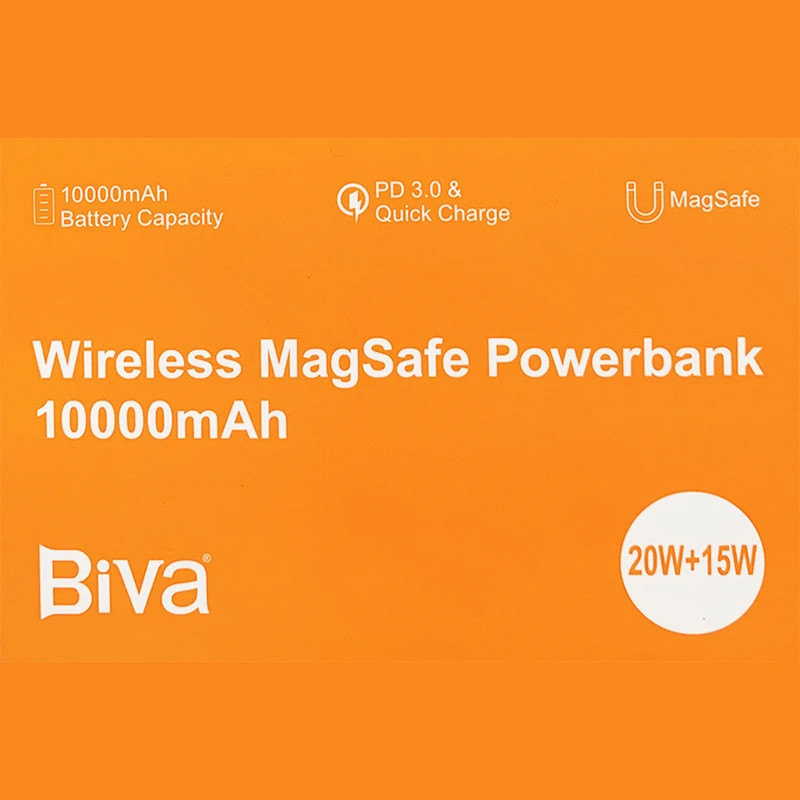 پاوربانک بی سیم 20 وات بیوا مدل Wireless BP-016 ظرفیت 10000 میلی‌آمپرساعت