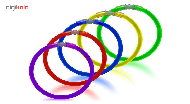 دستبند شب تاب بانیبو مدل Glow Stick بسته 50 عددی