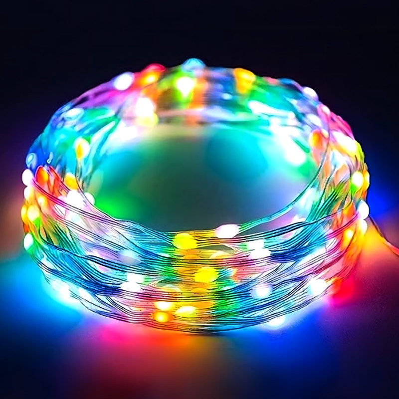 ریسه ال ای دی مدل فول کالر هوشمند بلوتوثی کد RGB IC usb 5v طول 5 متر