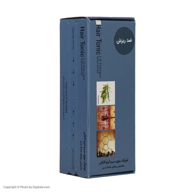 تونیک ضد ریزش مو و ابرو لافارر مدل Dry Hair مناسب موهای خشک حجم 60 میلی لیتر