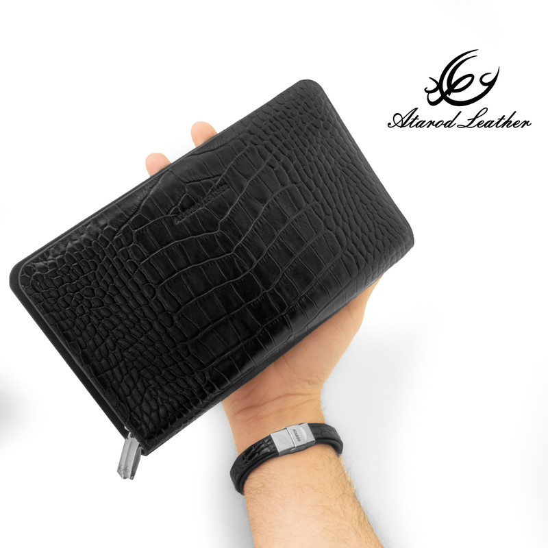 کیف پاسپورتی مردانه چرم عطارد مدل چرم طبیعی کد K47