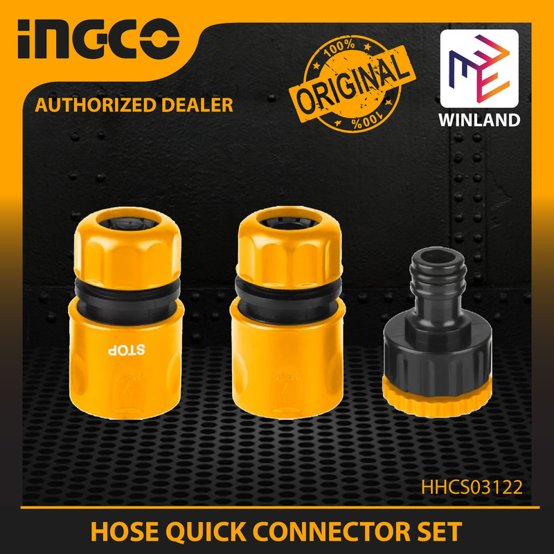 کوپلینگ شلنگ آب اینکو مدل HHCS-03122 مجموعه 3 عددی