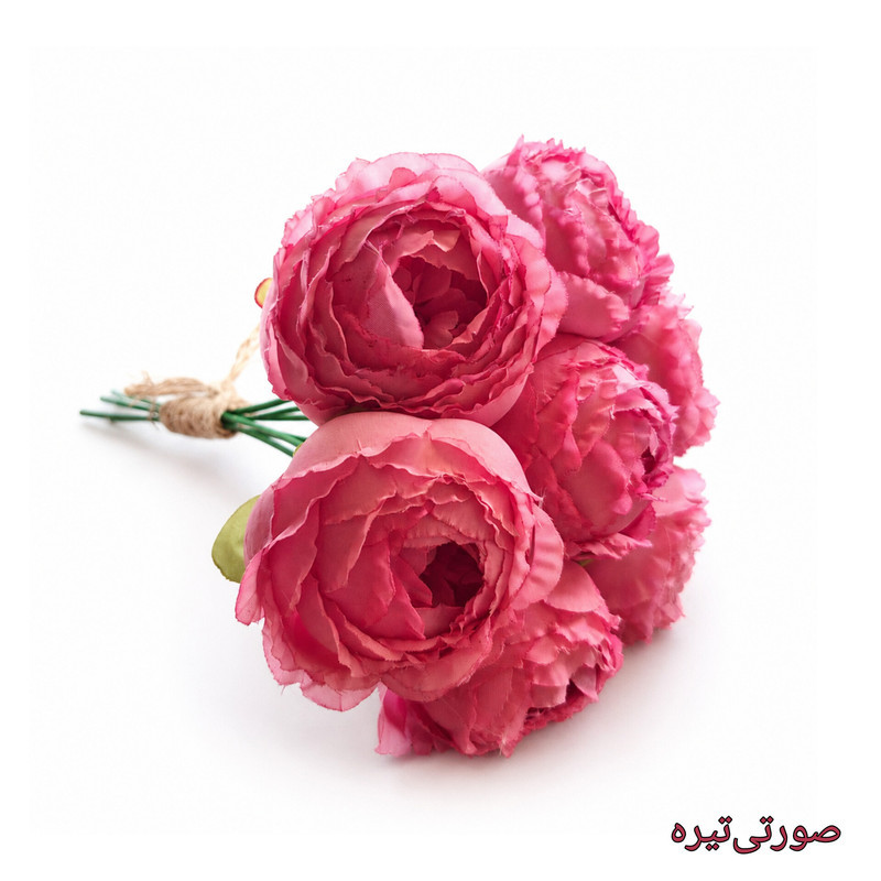 دسته گل مصنوعی مدل پیونی بزرگ ۷ شاخه