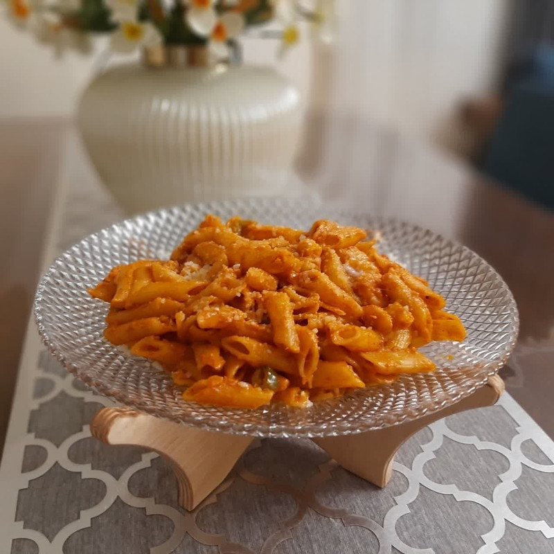 بشقاب مدل پاستا پایه دار