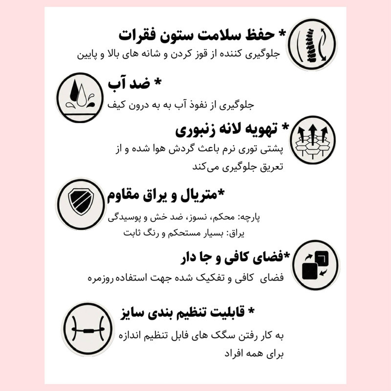 کوله پشتی پرزیدنت اسکین کجراه مدل سه دکمه کد 9990