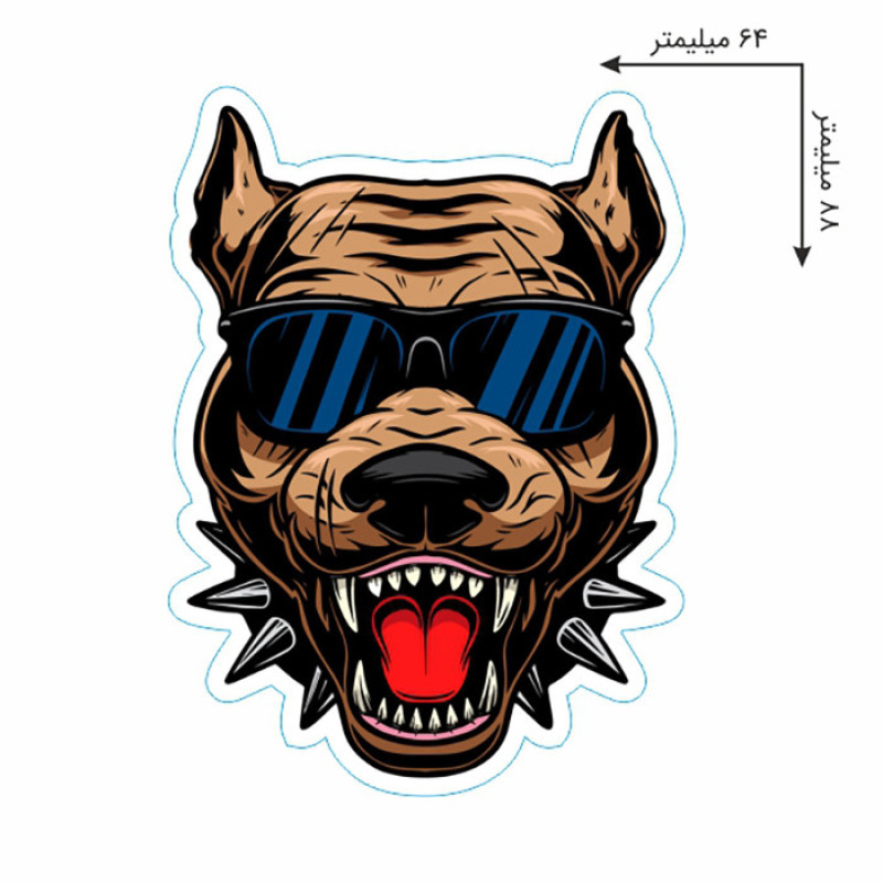 برچسب بدنه موتورسیکلت مدل DOG