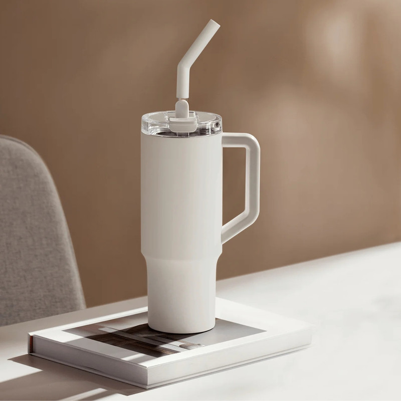 تراول ماگ شیائومی مدل  Straw Mug XMXGB01PL گنجایش 1 لیتر