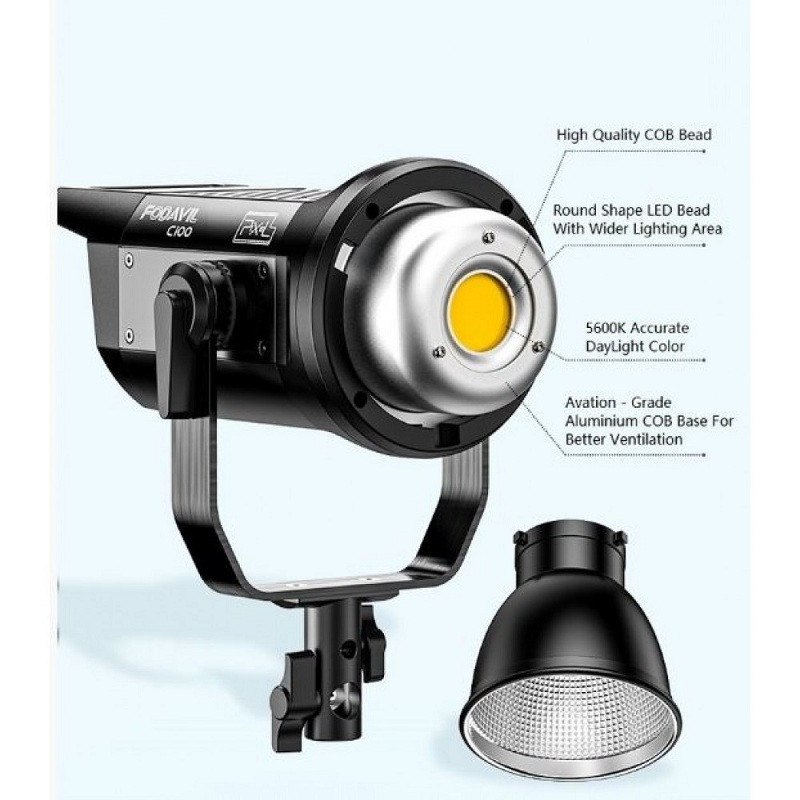 نور ثابت ال ای دی پیکسل مدل COB Video Light C100