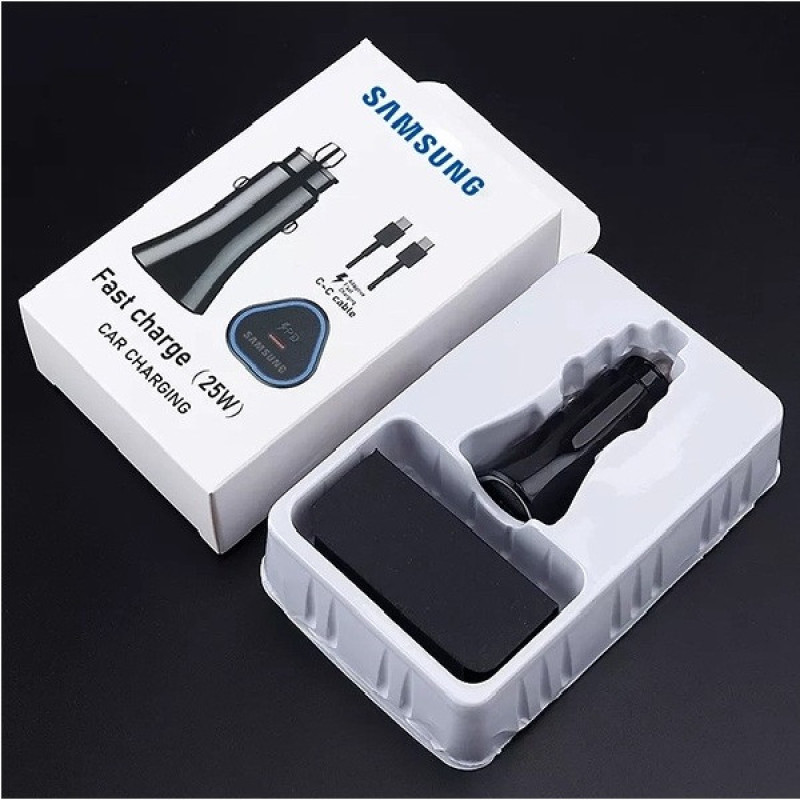 شارژر فندکی سامسونگ مدل EP-L502 به همراه کابل تبدیل USB-C