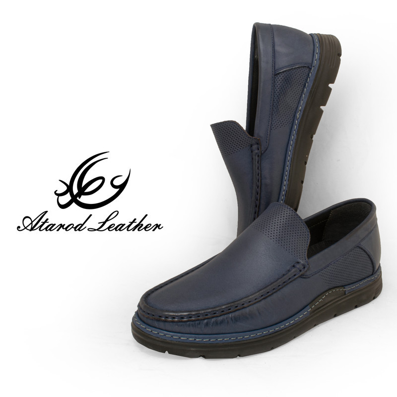 کفش کالج مردانه چرم عطارد مدل چرم طبیعی کد SH310