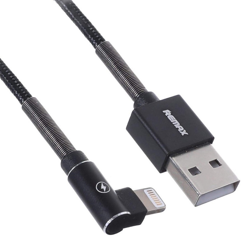 کابل تبدیل USB به لایتنینگ ریمکس مدل Ranger-90 degree طول 1 متر