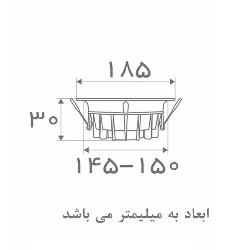 پنل توکار اس ام دی  18 وات افراتاب مدل AF-SDA-18W