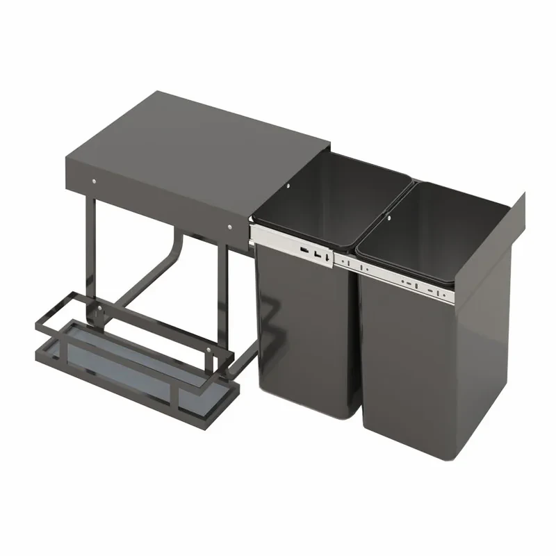 سطل زباله کابینتی مدل بقل شوینده گنجایش 24 لیتر
