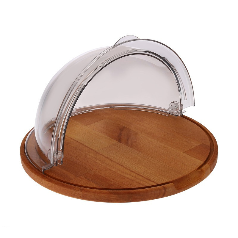 ظرف سرو کیک لیمون مدل زیره چوبی کد HS2179
