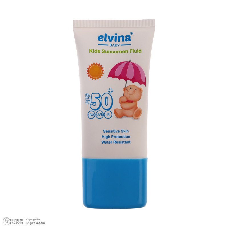 فلوئید ضدآفتاب کودک الوینا مدل spf 50 حجم 50 میلی لیتر