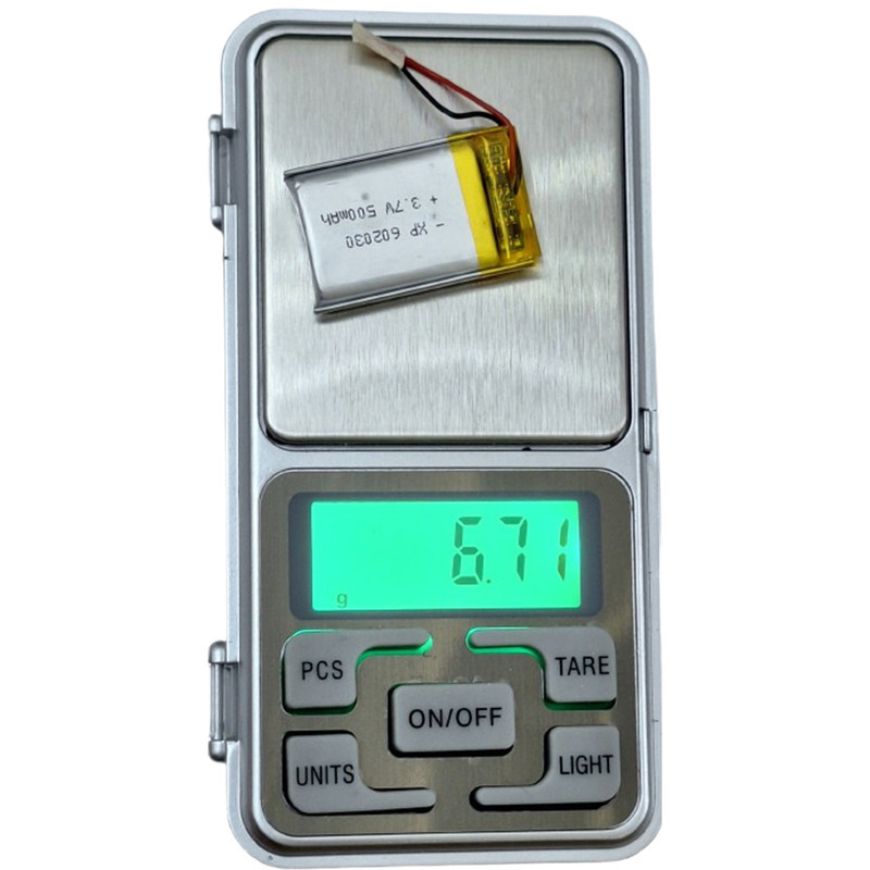 باتری لیتیومی قابل شارژ مدل XP-602030 ظرفیت 500 میلی‌ آمپر ساعت