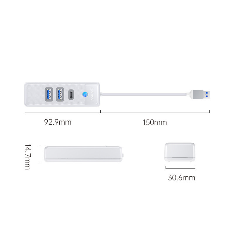هاب 3 پورت USB3.0 اوریکو مدل PWC2U-U3