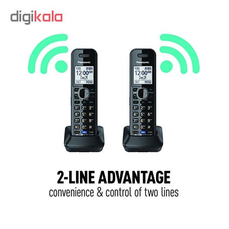 گوشی اضافه بی سیم دوخط پاناسونیک مدل KX-TGA950 (مخصوص مدل های دوخط KX-TG9541_KX-TG9542_KX-TG9581_KX-TG9582)