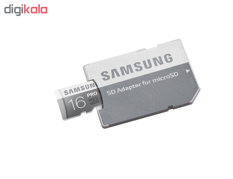 کارت حافظه microSDHC سامسونگ مدل Pro کلاس 10 استاندارد UHS-I U1 سرعت 90MBps ظرفیت 16 گیگابایت به همراه آداپتور SD