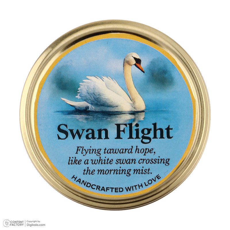 شمع کاسه ای معطر مدل Swan Flight با رایحه چوب زمان اتمام 5 ساعت