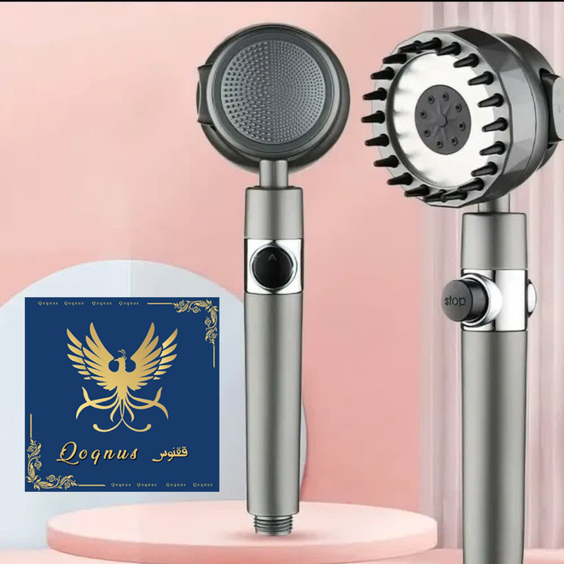 سردوش حمام ققنوس مدل توربو ماساژور چرخشی لوکس