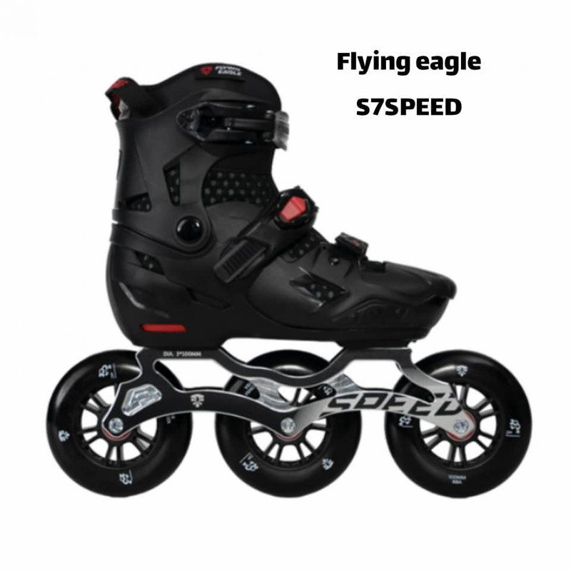 اسکیت کفشی فلاینگ ایکل مدل S7 speed  سایز 41 - 37 به همراه کلاه و لوازم ایمنی