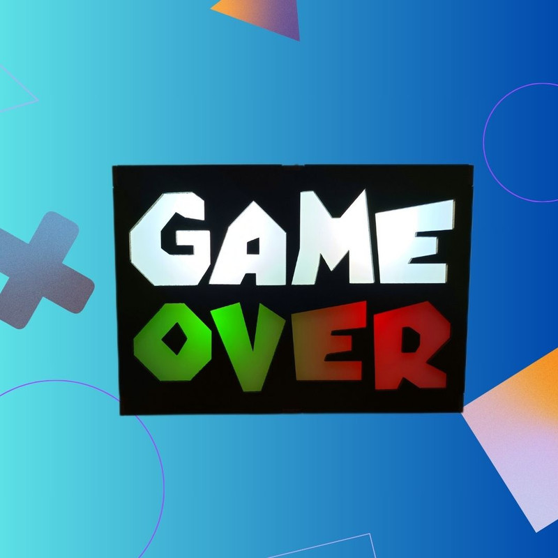 آیکون لایت گیم لند پلاس مدل GAME OVER