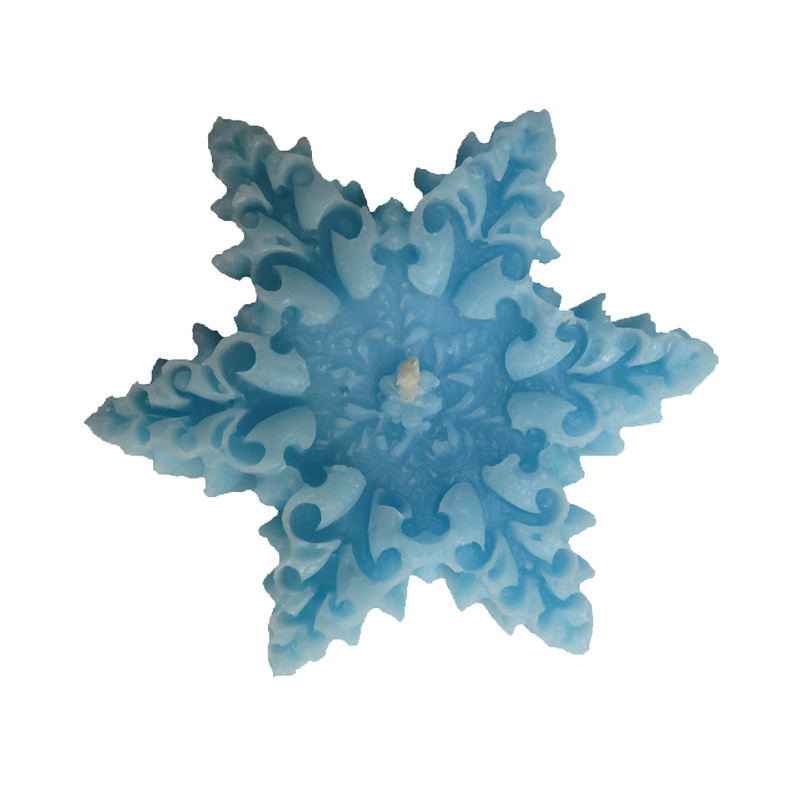 شمع طرح دانه برف کد SAV-081 بسته 4 عددی