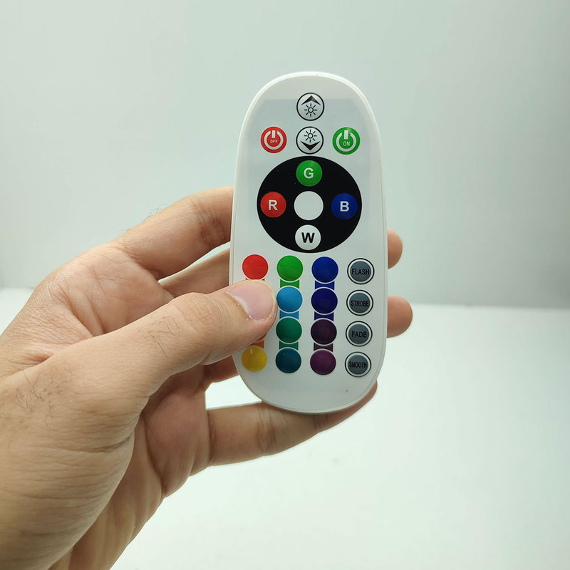 ریموت مدل کنترل ریسه شلنگی RGB بسته 2 عددی