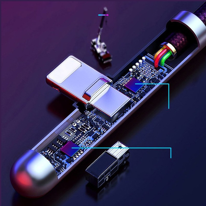 کابل تبدیل  USB به لایتنینگ باسئوس مدل CAL7C-B01 طول 2 متر