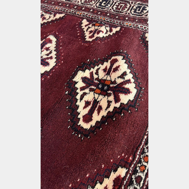 فرش دستبافت کناره طول یک و نیم متر مدل ترکمن کد NKP.RJ3