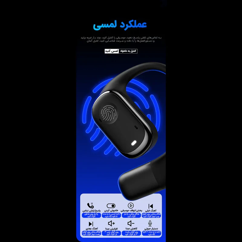 هدفون بلوتوثی مدل Y30 با نویز کنسلینگ میکروفون (ENC)، درگاه شارژ USB Type-C، با قابلیت اتصال به چند دستگاه، دارای نشانگر LED، پشتیبانی از فرمان لمسی، طراحی ارگونومیک