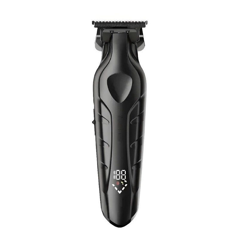 ماشین اصلاح موی سر و صورت کیمی مدل KM-2269 با تیغه کربن استیل، موتور 7000 دور در دقیقه، باتری 2000 میلی‌آمپر ساعت، نمایشگر شارژ و طراحی ارگونومیک