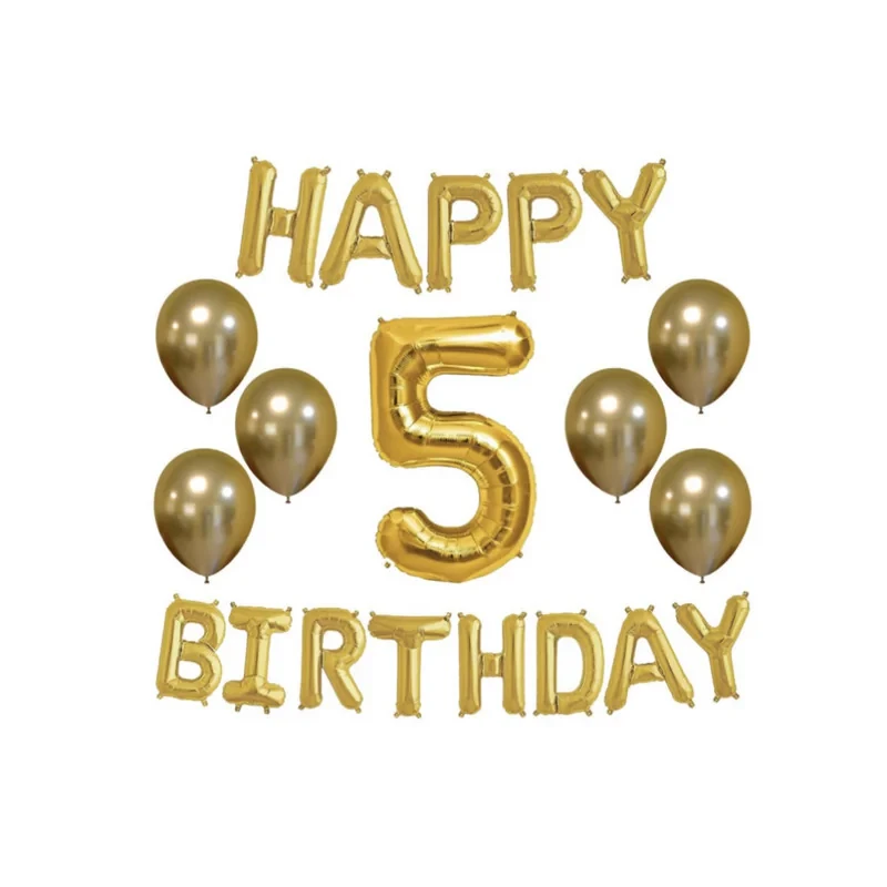 پک بادکنک آرایی پارتی لند تهران مدل happy birthday کد 3103 مجموعه 20 عددی