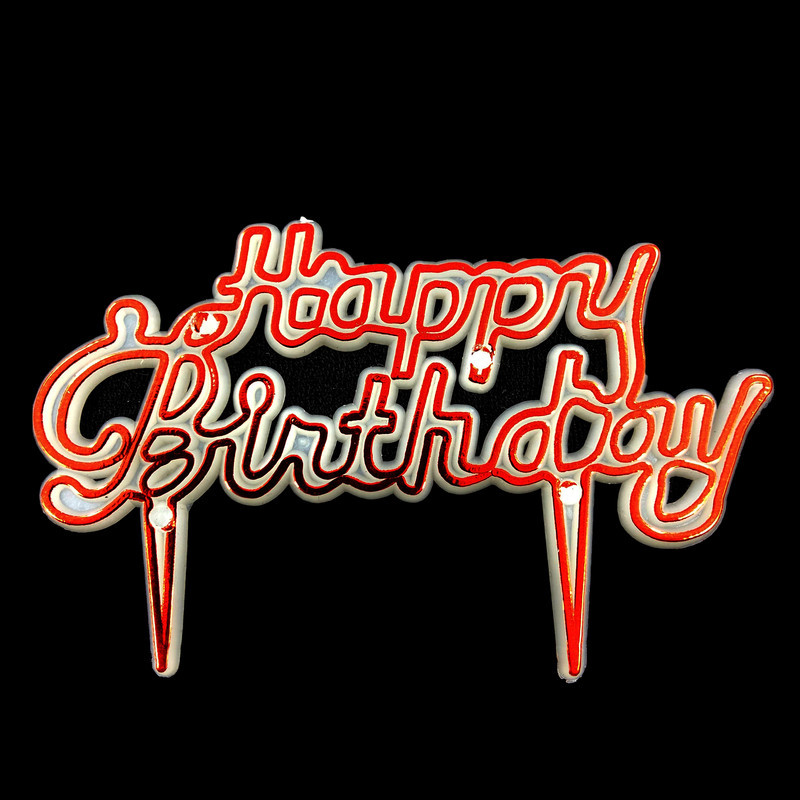 استند تزئینی کیک مدل Happy Birthday