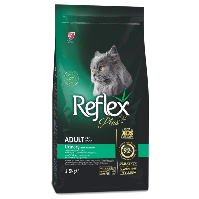 غذاي خشک گربه رفلکس پلاس مدل Urinary with Chicken وزن 1.5 کيلوگرم