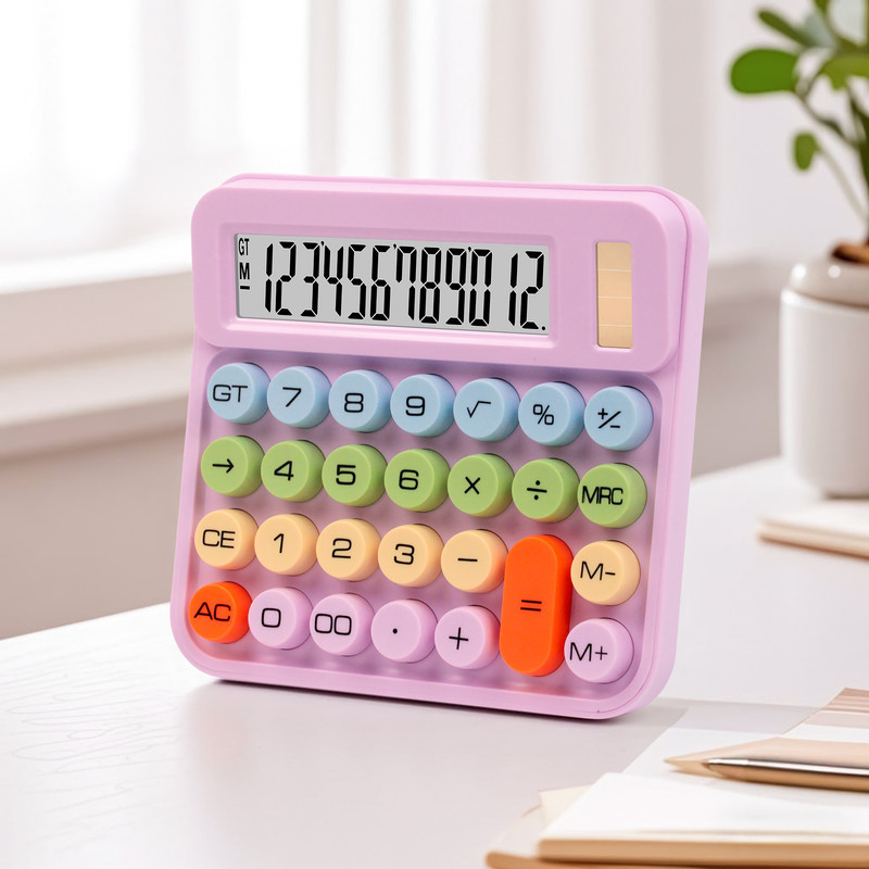 ماشین حساب رومیزی مدل خورشیدی کد DS-2811C