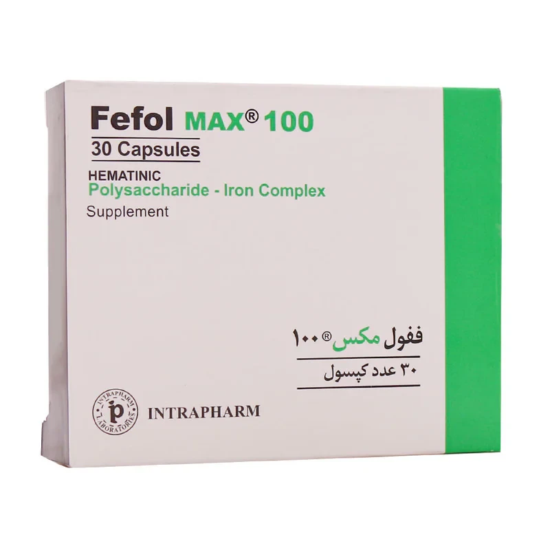 کپسول ففول مکس 100 اینترافارم بسته 30 عددی