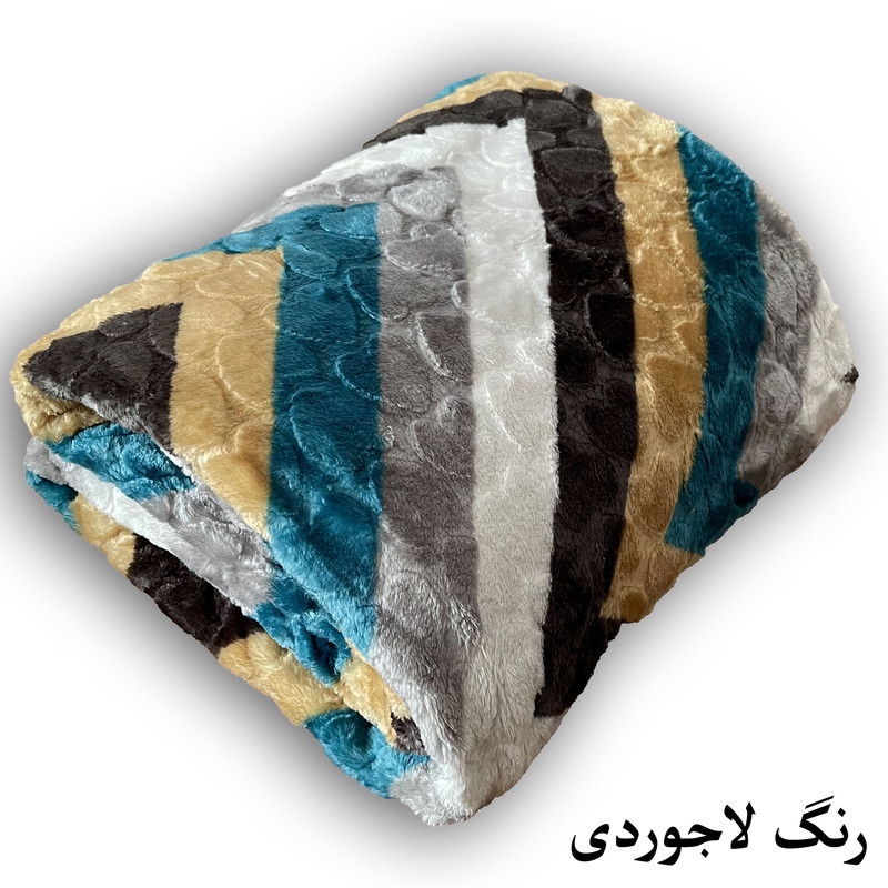پتو 1 نفره هنرمند مدل بارلین سایز 220x160 سانتی‌متر